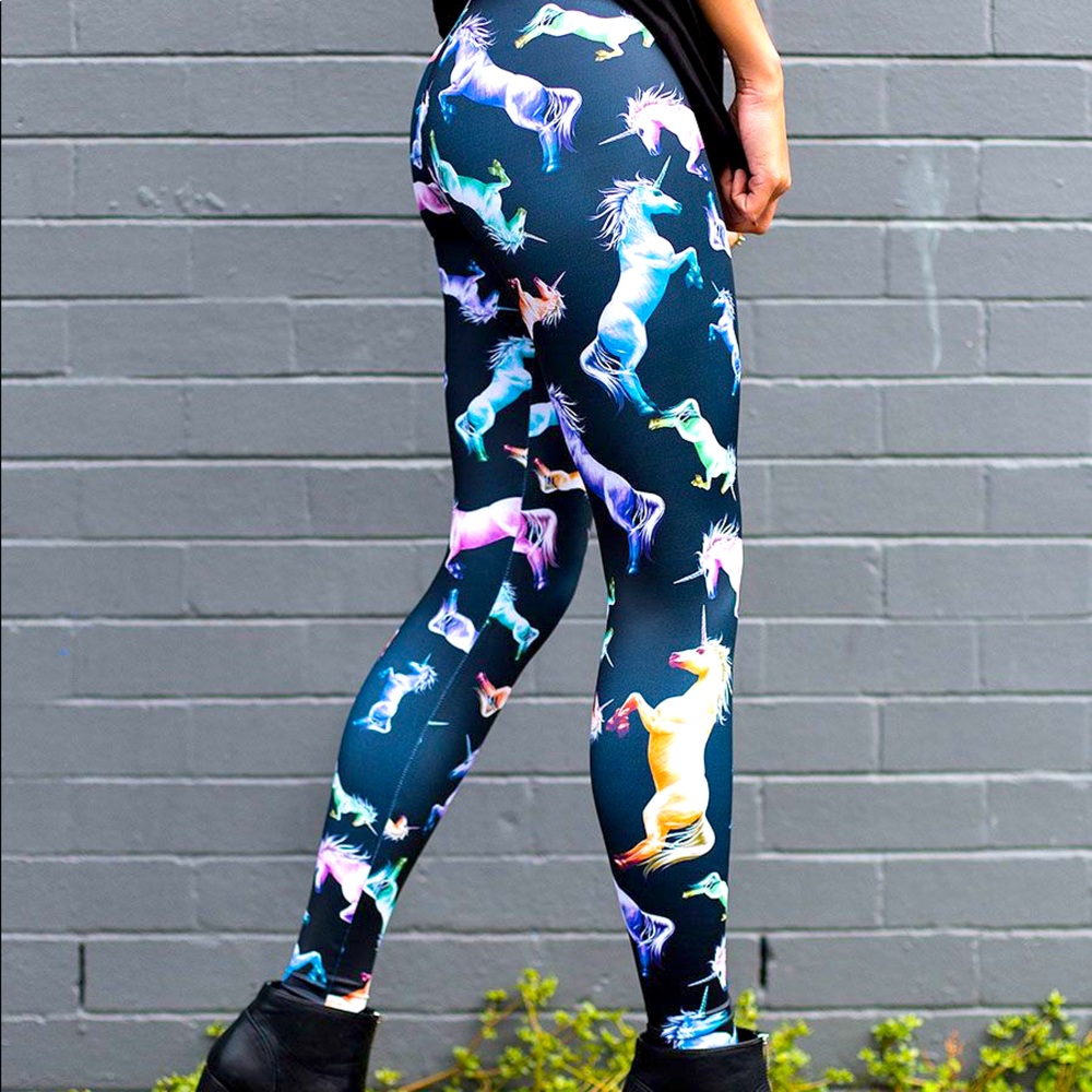 BlackMilk cotton candy corn leggings xs